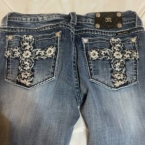 Miss Me Women's Blue Embellished Jeans